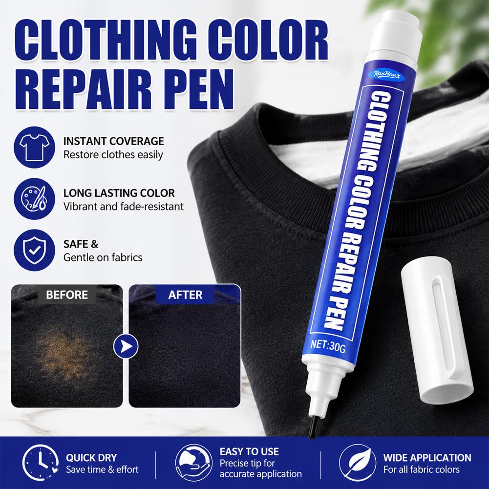Fabric Marking Pen - Fabric Repair Pen No-Fade Permanent Ink