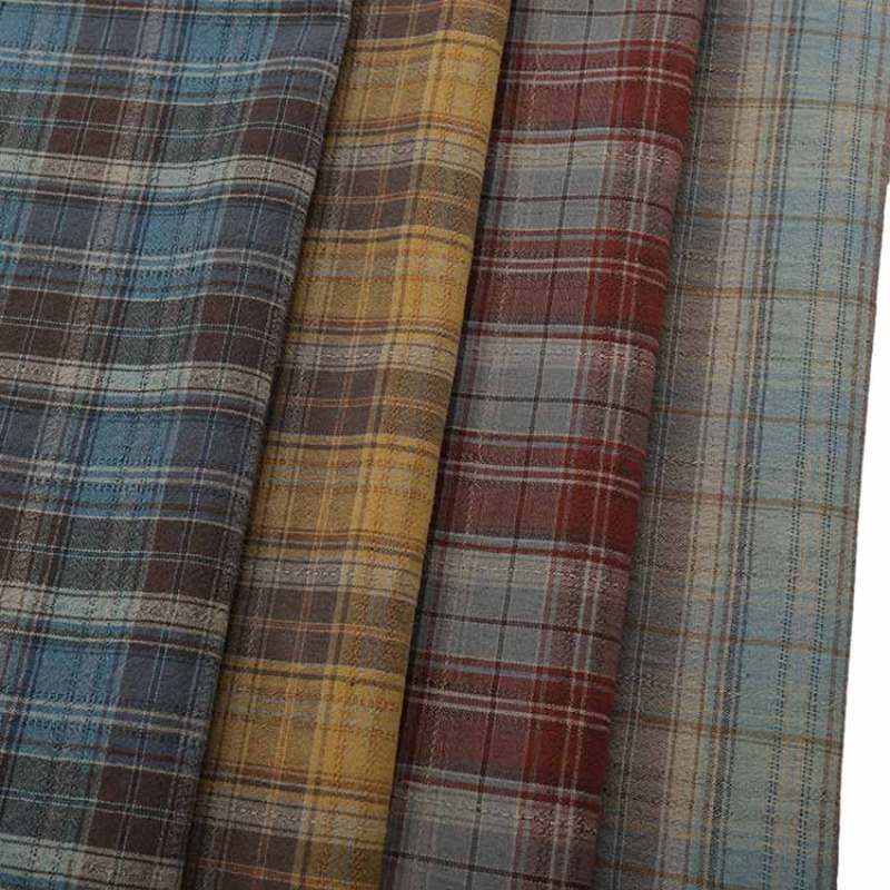 Vintage Sewing Textile - 1 Meter Vintage Jacquard Plaid Check