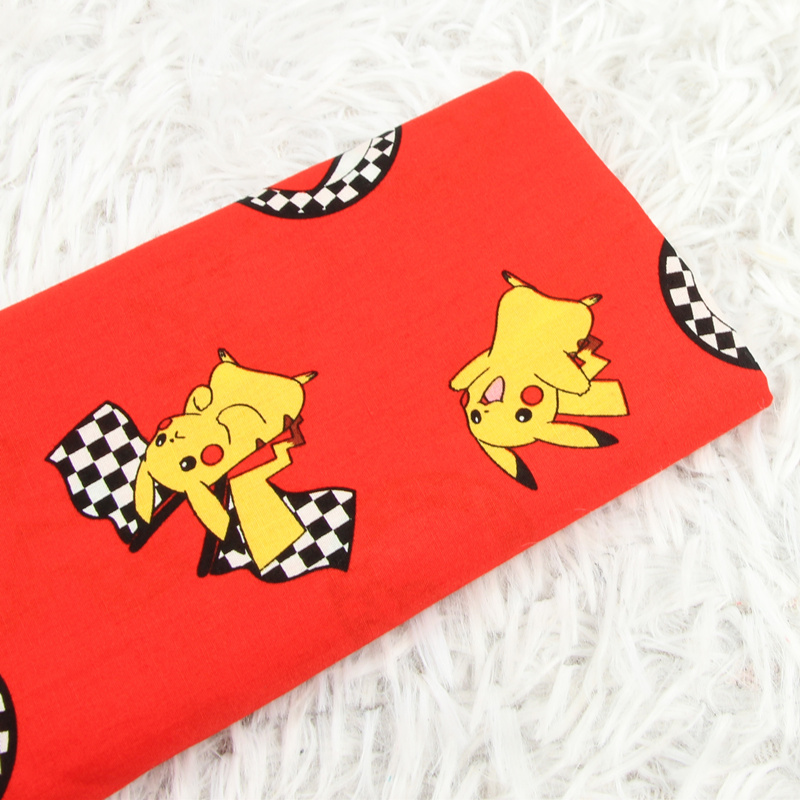 Textile And Sewing Materials - 140cm Width Pokemon Pocket Monster Red