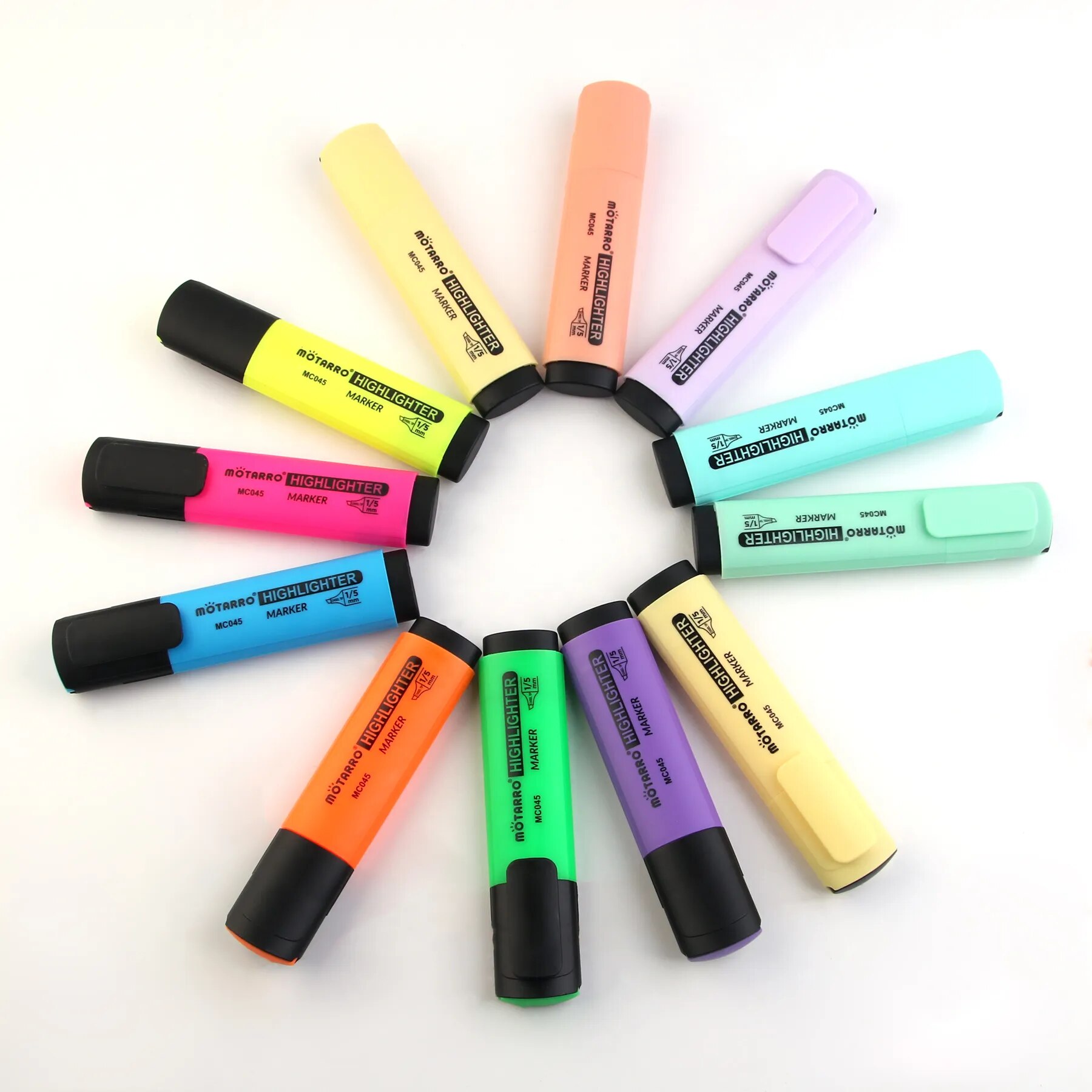MOTARRO 12Pcs Pvc Box Markers  - Stabilo Marker Boss review and price