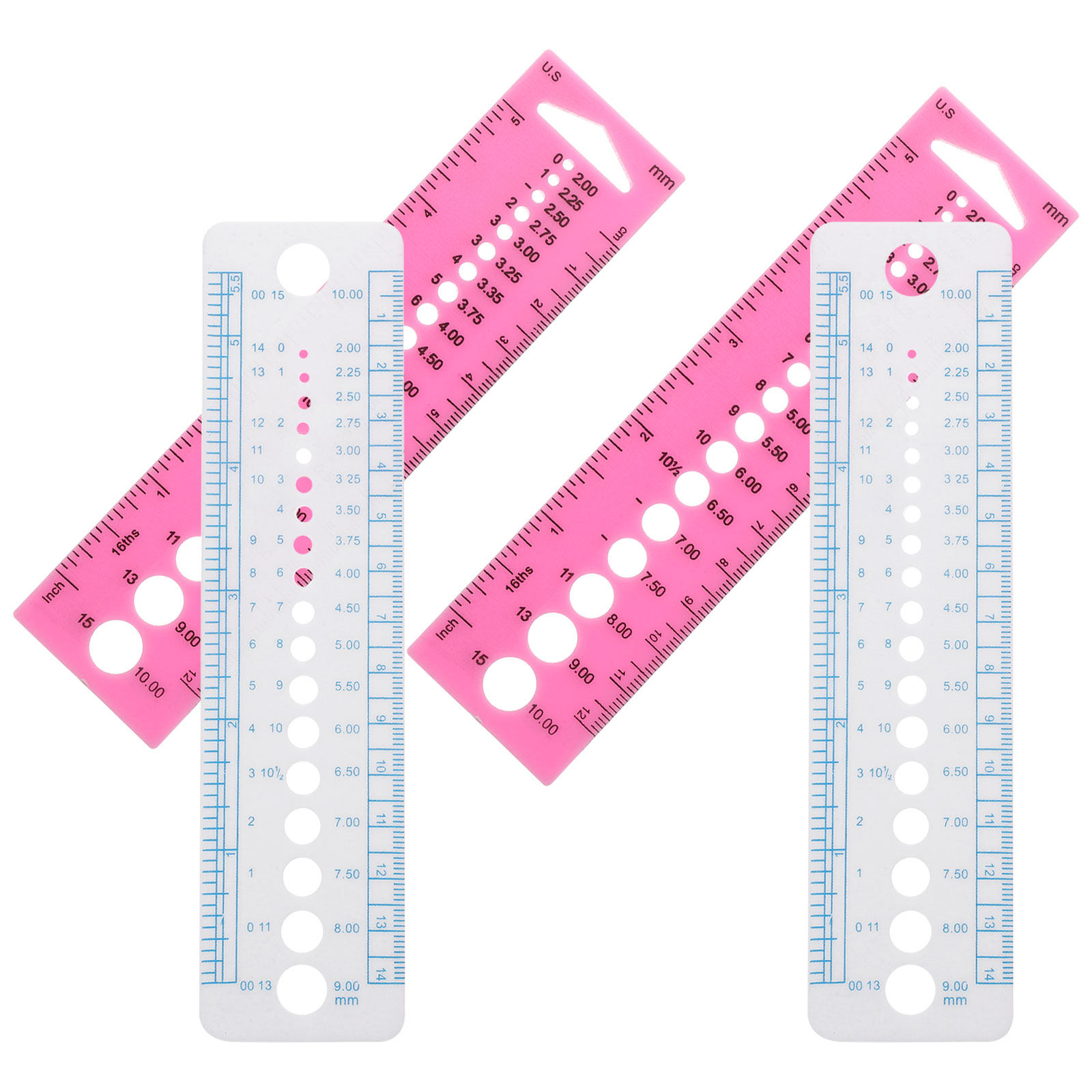 4Pcs Knitting Needle Gauge Too - Sewing Gauge Ruler review and price