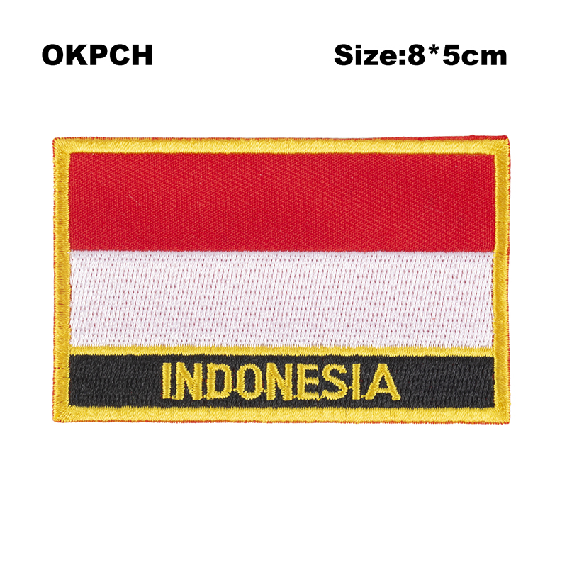 Indonesia  Flag Embroidery Pat - Sewing Indonesia review and price