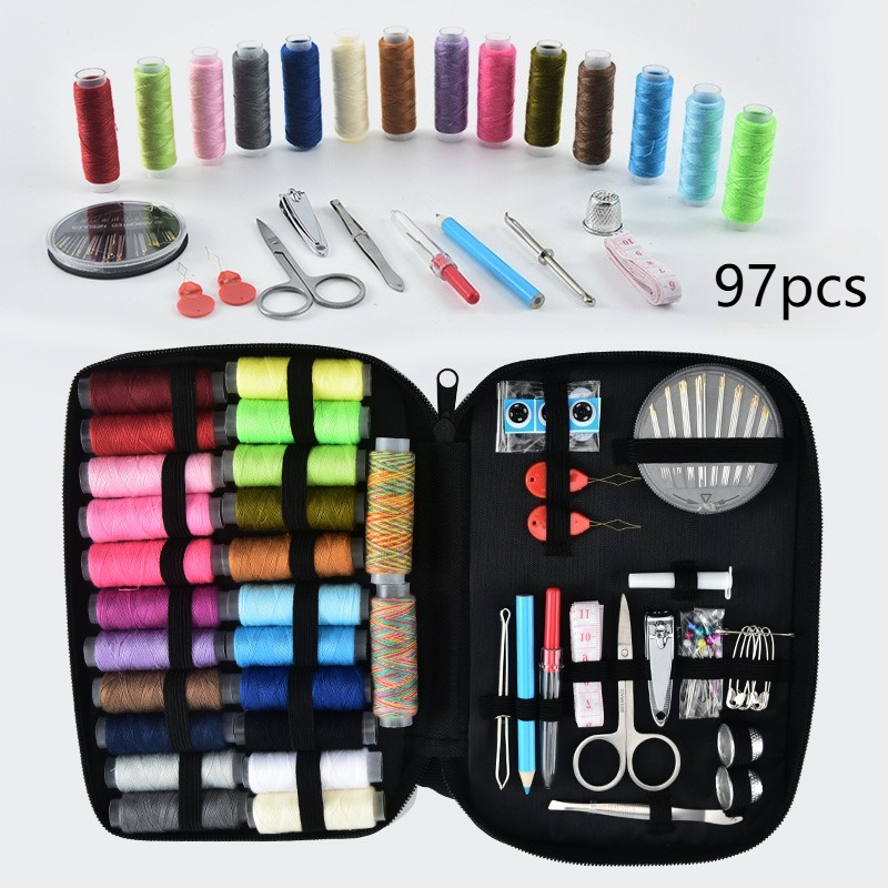 97pcs Sewing Kit with Sewing S - Sewing Thread Production review and price