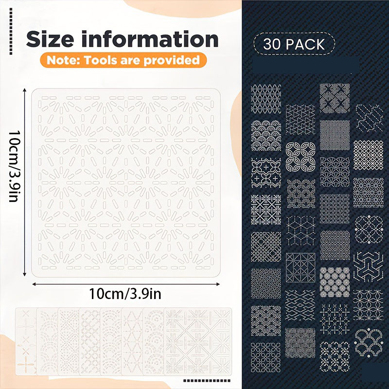 30Pcs Embroidery Templates DIY - Sewing Expert review and price