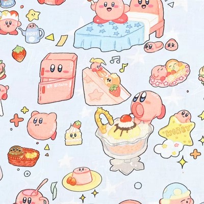 Cartoon Kirby 100 Cotton Fabri - Textile And Sewing Materials review and price