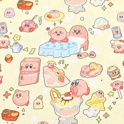 Cartoon Kirby 100 Cotton Fabri - Textile And Sewing Materials review and price