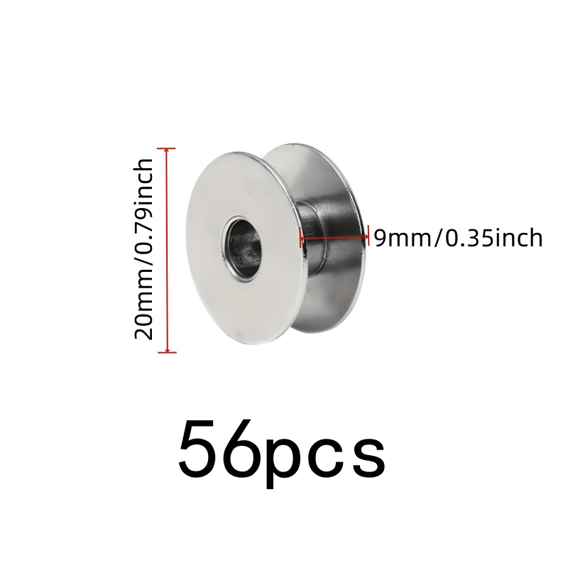 56 pcs Metal Thread Bobbins, S - Sewing Thread Production review and price